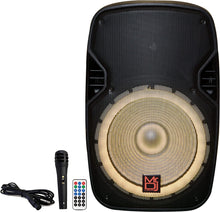 Load image into Gallery viewer, MR DJ PBX4200PKG 15" PA DJ 3000W Bluetooth Karaoke Speaker LED + Speaker Stand