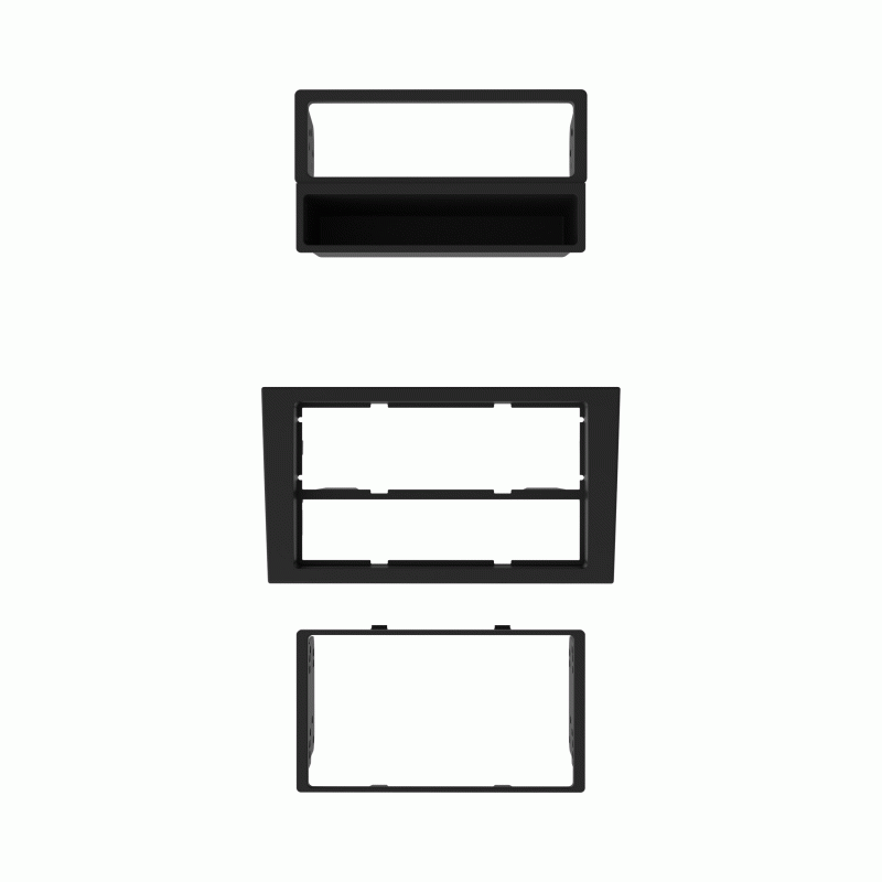 Fit 02-08 Audi A4 Single/Double DIN Install Kit