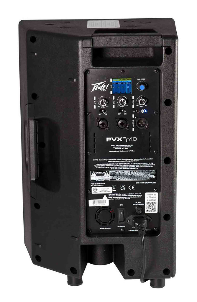 2 Peavey PVXp 10 10" Bluetooth Powered Loudspeaker + Speaker Stand+ XLR Cable