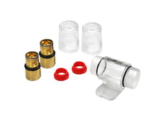 Load image into Gallery viewer, 10 PACK AGU FUSE HOLDER 4 6 8 10 GAUGE IN LINE GLASS FUSES AWG WIRE GOLD