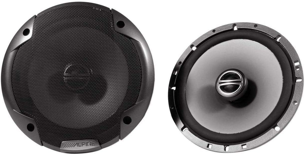 Alpine SPE-6000 Two Way 6.5 Inch Car Motorcycle Speakers for Harley Davidson Speaker Adapter Kit