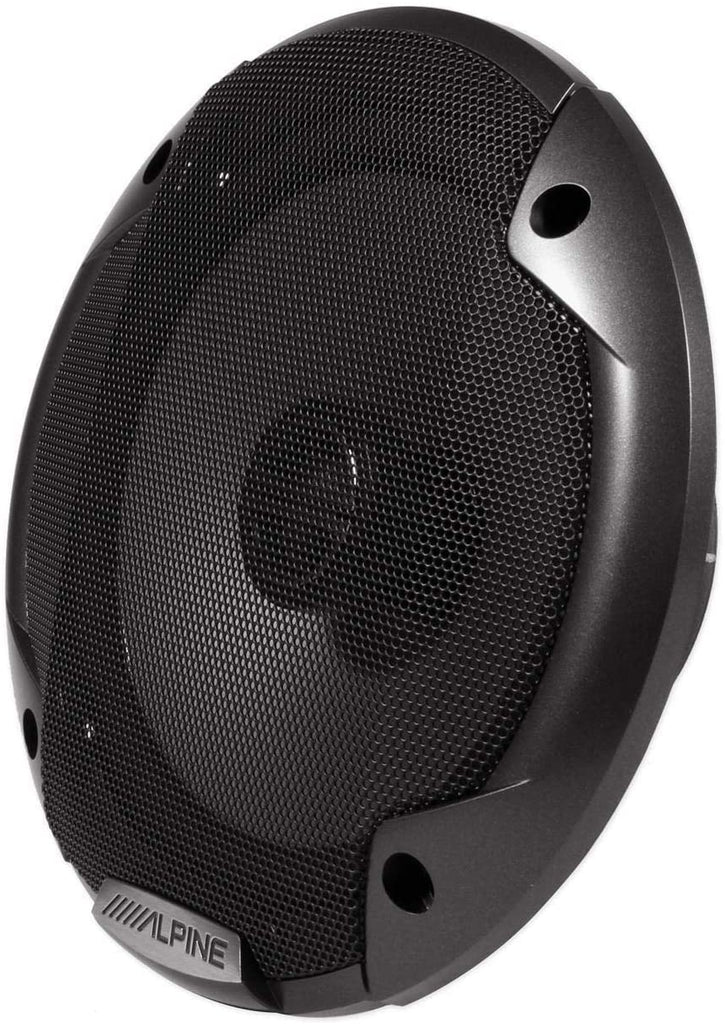 Alpine SPE-6000 Two Way 6.5 Inch Car Motorcycle Speakers for Harley Davidson Speaker Adapter Kit