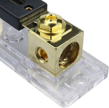 Load image into Gallery viewer, 2 Absolute ANH-3 0/2/4 Gauge AWG in-Line ANL Fuse Holder & 2 Gold Plated 80 Amp Fuse