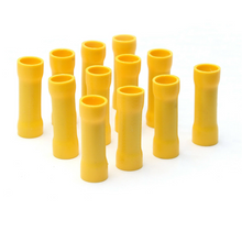 Load image into Gallery viewer, Absolute BCV1210Y 100 pcs 12/10 Gauge Insulated Nylon Butt Connectors (Yellow)