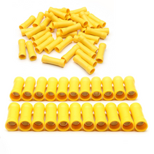 Load image into Gallery viewer, Absolute BCV1210Y 100 pcs 12/10 Gauge Insulated Nylon Butt Connectors (Yellow)