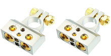 Charger l'image dans la galerie, 2 American Terminal ABTC300N 0/2/4/6/8 AWG Single Negative Power Battery Terminal Connectors Chrome