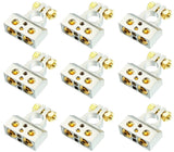 12 MK Audio MBTC300N 0/2/4/6/8 AWG Single Negative Power Battery Terminal Connectors Chrome