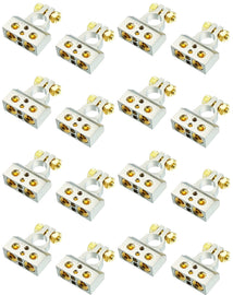 8 Absolute BTC300PN 0/2/4/6/8 AWG Single Positive & Negative Power Battery Terminal Connectors Chrome