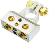XP Audio XBTC300P 0/2/4/6/8 AWG Single Positive Power Battery Terminal Connectors Chrome