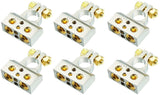 6 American Terminal ABTC300P 0/2/4/6/8 AWG Single Positive Power Battery Terminal Connectors Chrome