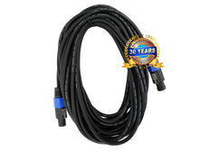 Load image into Gallery viewer, 2x 25 ft foot speakon to speakon pro audio speaker cable Free USA Ship 25 Feet