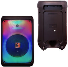 Charger l'image dans la galerie, MR DJ CUBE12 12" Rechargeable Portable Karaoke Speaker with Party Flame Lights Microphone TWS USB FM Radio