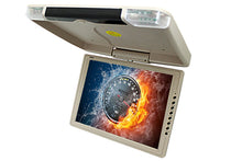 Charger l'image dans la galerie, Absolute DFL-1100IRC 11-Inch Cream Flip Down Monitor with DVD Player SD/USB Ready
