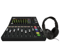 Load image into Gallery viewer, Mackie DLZ Creator Adaptive Digital Mixer for Podcasting, Streaming and YouTube with User Modes &amp; Professional Over-Ear Monitoring Headphones,Black