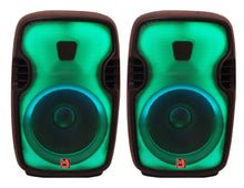 Charger l'image dans la galerie, 2 MR DJ FLAME3500LED PRO Portable 15” 2-Way Full-Range Powered/Active DJ PA Multipurpose Live Sound Loudspeaker