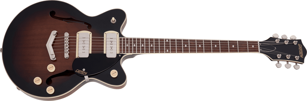 Gretsch G2655-P90 Streamliner™ Center Block Jr. Double-Cut P90 with V-Stoptail, Laurel Fingerboard, Brownstone