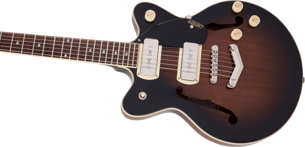 Gretsch G2655-P90 Streamliner™ Center Block Jr. Double-Cut P90 with V-Stoptail, Laurel Fingerboard, Brownstone