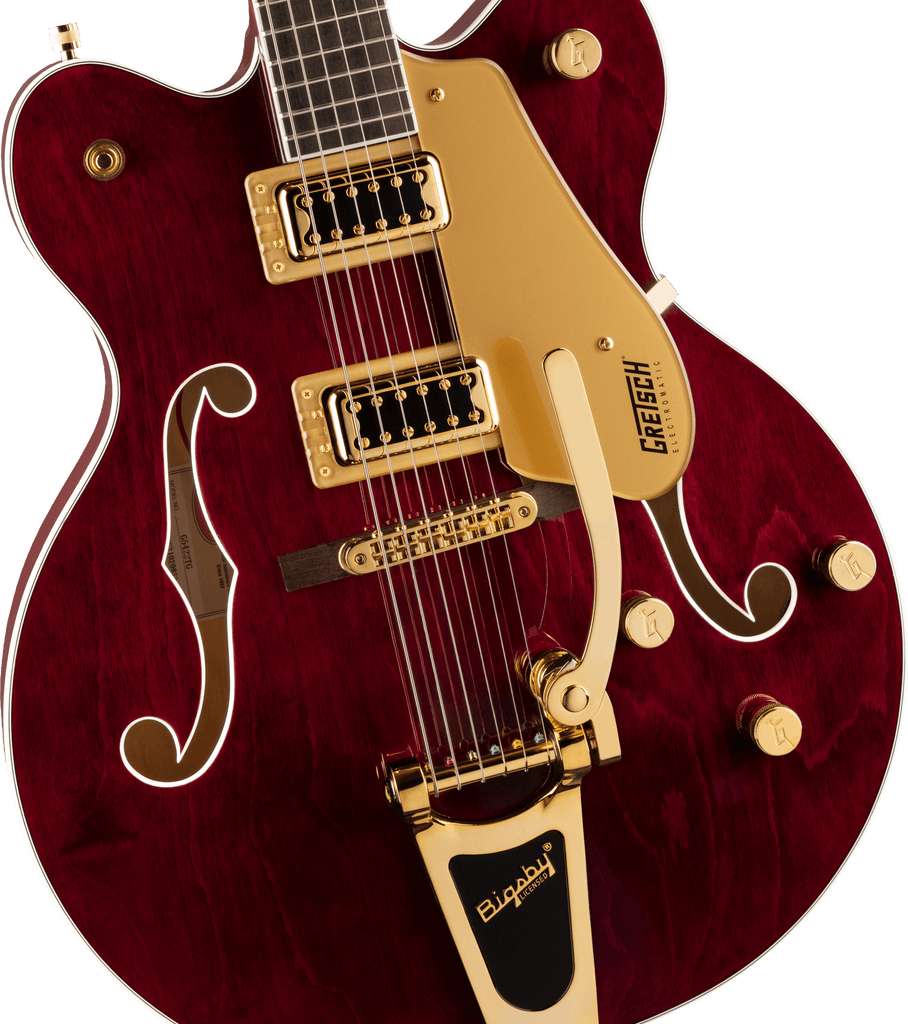 Gretsch G5422TG Electromatic® Classic Hollow Body Double-Cut with Bigsby® and Gold Hardware, Laurel Fingerboard, Walnut Stain