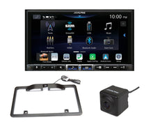 Load image into Gallery viewer, Alpine iLX-507 7&quot; Digital multimedia receiver+Alpine HCE-C1100 Backup camera surface-mount+ Alpine KTX-C10LP License plate mounting kit for select Alpine rear-view cameras