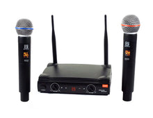 Load image into Gallery viewer, Mr. Dj MIC-UHF200 Dual UHF Wireless Microphone System