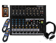 Load image into Gallery viewer, Mackie Mix12FX 12CH Compact Mixer Effects + Certified Headphone + Pair of Audio Cable+ Phone Holder