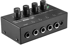 Load image into Gallery viewer, MR DJ Microamp HA400 HA400 Microamp is an ultra-compact 4-channel stereo headphone amplifier