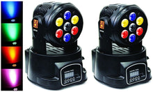 Charger l'image dans la galerie, 2 MR DJ LMH250 100W RGBW 7-LED Moving Head DJ Light