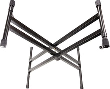 Load image into Gallery viewer, MR DJ KS650 2 Tier Doubled Keyboard Stand Adjustable Locking Straps & Quick Release
