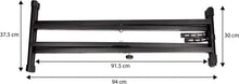 Load image into Gallery viewer, MR DJ KS650 2 Tier Doubled Keyboard Stand Adjustable Locking Straps & Quick Release