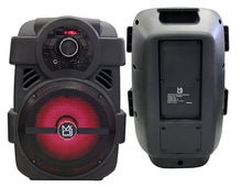 Load image into Gallery viewer, 2 MR DJ PSE-80BT 8” 1200W Portable  Rechargeable Bluetooth Active Speaker