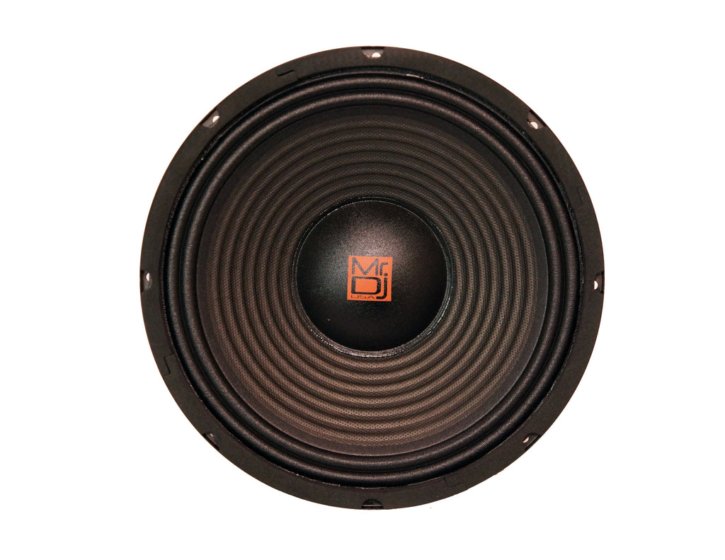 MR DJ PA210 10" 1500W 100 Oz. 8-Ohms Dual Magnet Universal PRO PA/DJ Raw Woofer Subwoofer