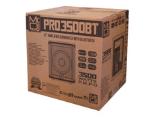 Load image into Gallery viewer, MR DJ PRO3500BT 12" 3500W Pro PA DJ Active Subwoofer Bluetooth USB with 2 Speaker Output