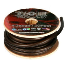 Load image into Gallery viewer, Absolute PROP4G50BK Pro Series 50 Feet 4-Gauge Power / Ground Cable Pro Series Black 50 Feet 4 Gauge Ultra Flexible Power/Ground Battery Amp 12V Cable Wire for Auto, Car, Inverter, RV, Solar, Marine, Trucks