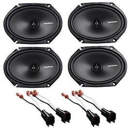 Front+Rear Rockford Fosgate R168X2 6x8