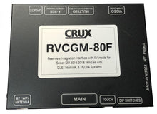 Load image into Gallery viewer, Crux RVCGM-80F Front & Rear Camera Integration Interface with AV inputs for Select GM 2016-2018 Vehicles with CUE, Intellilink, & MyLink Systems
