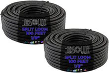 Charger l'image dans la galerie, Absolute SLT18 200 Feet 1/8" split loom wire tubing hose cover auto home marine