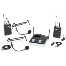 Load image into Gallery viewer, Samson SWC288MPR-D 288m Presentation Dual-Channel Wireless Lavalier &amp; Headset Microphone System
