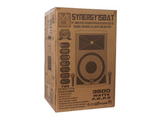 Load image into Gallery viewer, MR DJ SYNERGY15BAT 15" 3500W Power Speaker Battery/Bluetooth/Amplifier/SD/USB/FM