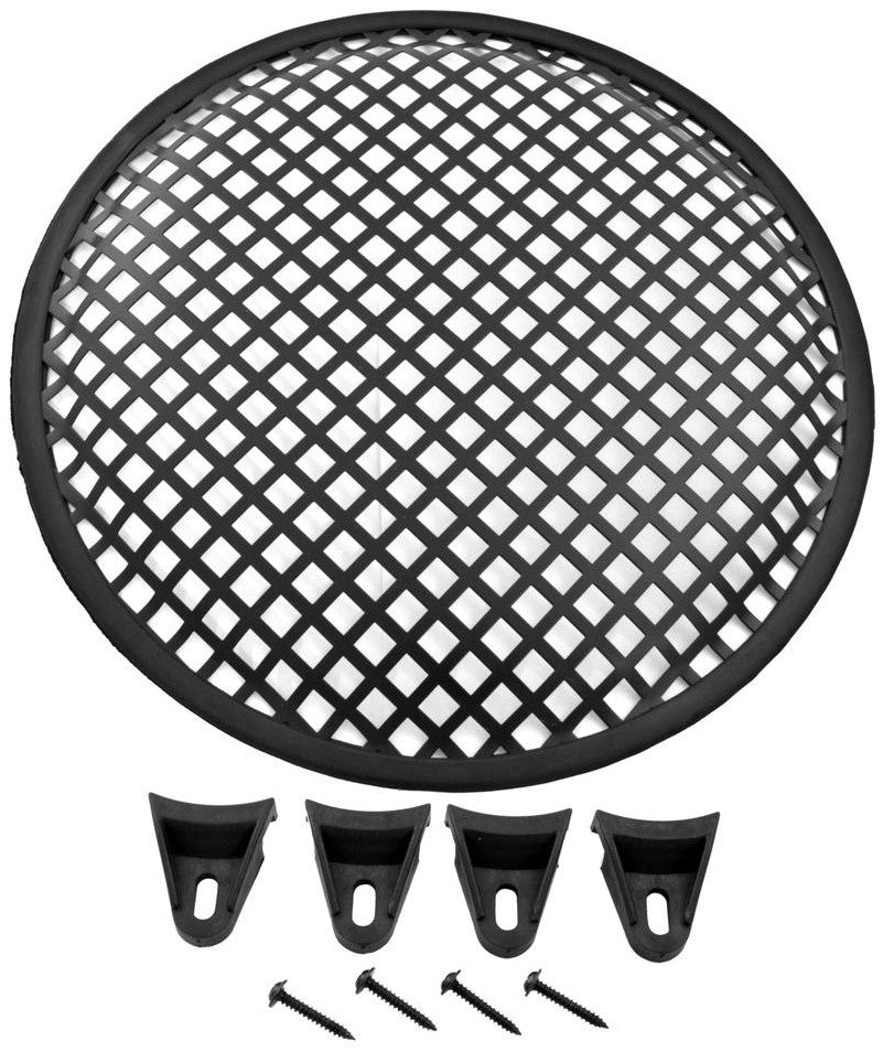 DJS10 10" Inch Universal Speaker Subwoofer Grill Mesh Cover with Clips Screws Guard