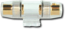 Load image into Gallery viewer, 10 PACK AGU FUSE HOLDER 4 6 8 10 GAUGE IN LINE GLASS FUSES AWG WIRE GOLD