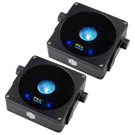 Colorkey CKU-7030, AirPar QUAD Battery-Powered Wireless Uplight DJ Package for Colorful Centerpiece Designs (2 Pack)