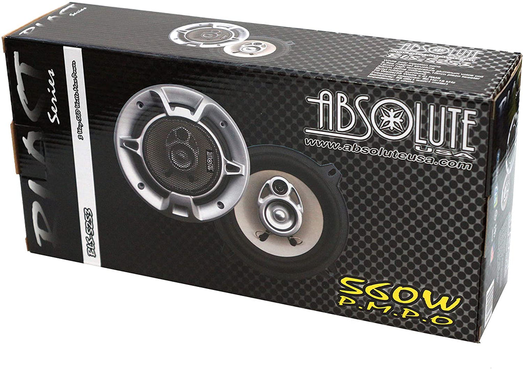 4 Pair Absolute BLS-5253 Blast Series 5.25 Inches 3 Way Car/Marine/ATV/UTV Speakers 560 Watts