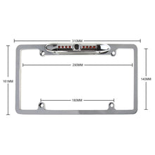 Load image into Gallery viewer, 12V Car Front or Rearview Reverse Camera 8 IR Night Vision US License Plate Frame Silver