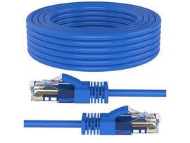 American Terminal EPC100BL 100' Cat6 patch cable<br/>Cat6a Ethernet network patch cable RJ45 23AWG 600M solid copper wire 100' blue