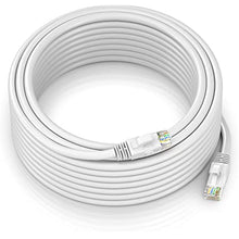 Load image into Gallery viewer, American Terminal EPC100WH 100' Cat6 patch cable<br/>Cat6a Ethernet network patch cable RJ45 23AWG 600M solid copper wire 100' White