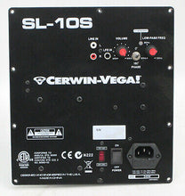 Charger l'image dans la galerie, Cerwin Vega SL-10S 10" Powered Subwoofer 212 Watts