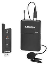 Load image into Gallery viewer, Samson XPD2 Lavalier USB Digital Wireless System with Lavalier Microphone and USB Stick Receiver, Works with Computers and Samson Expedition Portable PA Systems