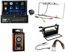 Load image into Gallery viewer, Dual XDVD176BT 7" Touchscreen Single DIN Car Stereo CAM1500S Rear Camera Magnet Phone Holder & Dash Kit for 1998-02 Honda Accord