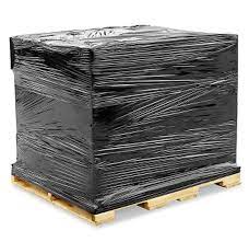 Absolute SW182B 2 Rolls Black Hand Stretch Plastic Film Pallet Shrink Wrap 18" Wide, 1500 SQ FT 80 Gauge