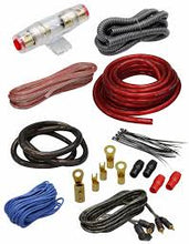 Load image into Gallery viewer, Complete 4 Channels 2500W 4 Gauge Amplifier Installation Wiring Kit Amp Blue